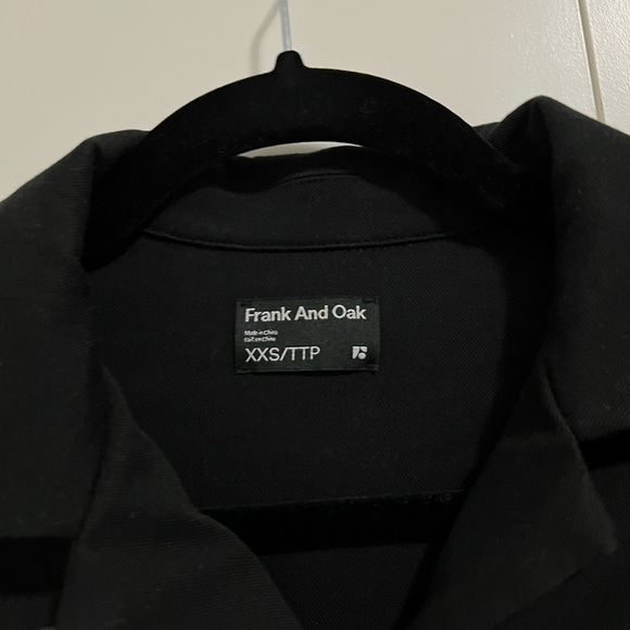 NWOT Frank & Oak - Black Flex Camp Collar XXS - Picture 3 of 5